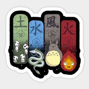 Elemental Spirits Sticker